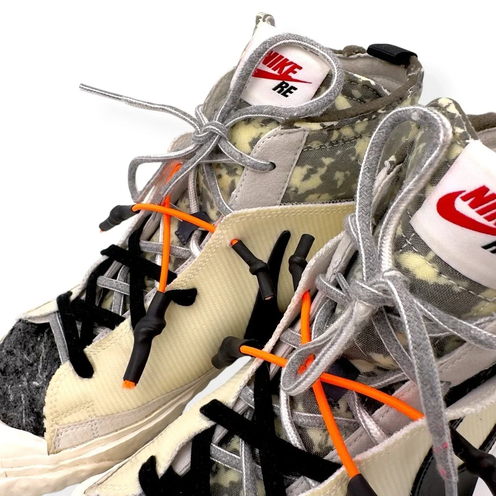 Nike Blazer Mid READYMADE White Camo Mid Top Sneakers CZ3589-100 Men's Size 10